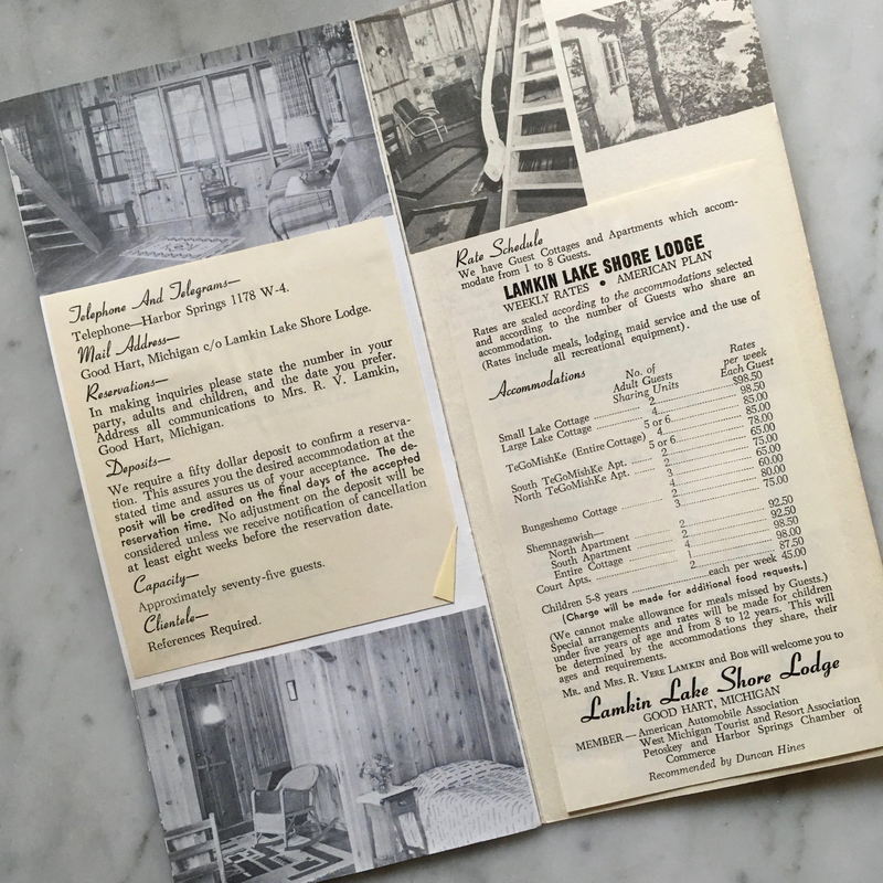 Lamkin Lake Shore Lodge - Brochure (newer photo)